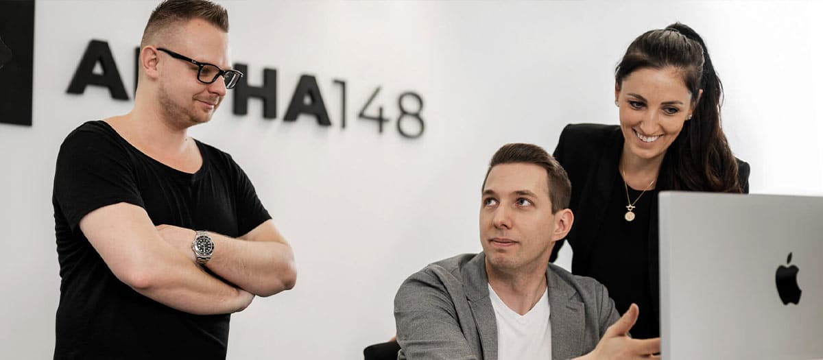 Team Portrait von der Digital Agentur Alpha148